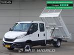 Iveco Daily 35C16 Kipper met Kist Dubbel Cabine Dubbellucht, Auto's, Stof, Gebruikt, Euro 6, 4 cilinders