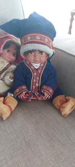 Twee vintage Lapland poppen met origineel etiket, Ophalen of Verzenden