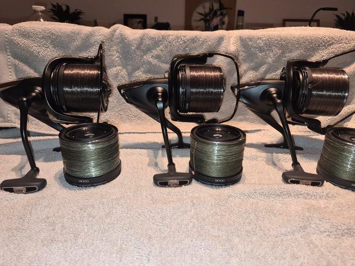 3 shimano aero technium, Watersport en Boten, Hengelsport | Karpervissen, Ophalen