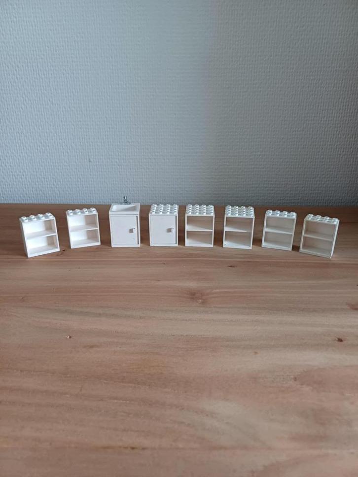 Lego jaren '70 wastafel-keukenkasten zie beschrijving, Kinderen en Baby's, Speelgoed | Duplo en Lego, Gebruikt, Lego, Ophalen