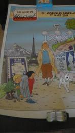Affiche Tintin, Collections, Comme neuf, Tintin, Image, Affiche ou Autocollant, Enlèvement ou Envoi