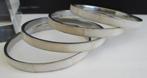 Armband AS03: Beige Schelp-binnenm.:6,6 cm. -br.:6mm.-Staal, Verzenden, Nieuw, Beige, Staal