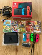 Nintendo Switch Set — met 4 Joysticks & 5 Topgames!, Met games, Ophalen of Verzenden, Zo goed als nieuw, Switch Original
