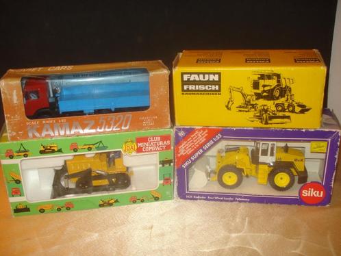 SIKU - JOAL - SOVIET CARS Lot de 4 Engins de Chantier Neufs, Hobby en Vrije tijd, Modelauto's | 1:43, Nieuw, Bus of Vrachtwagen