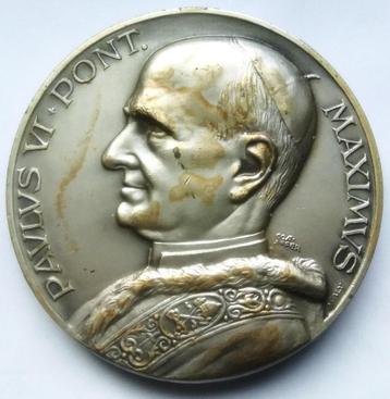 Médaille Pape Paul 6 Pont Maximus - Marie, Enlèvement ou Envoi, Autres matériaux