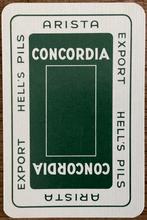 Speelkaart CONCORDIA/HELL’S PILS, Verzamelen, Ophalen of Verzenden, Zo goed als nieuw, Speelkaart(en)