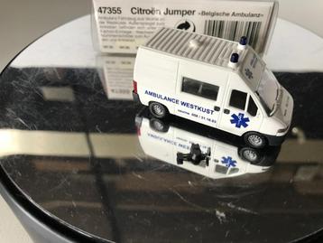 BUSCH - CITROËN JUMPER - AMBULANCE WESTKUST VEURNE - 1:87, Envoi, Neuf, Bus ou Camion, Autres marques