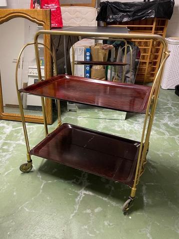 Vintage serveerwagen/bar trolley