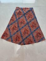 wijd uitlopende rok van bedrukt katoen uit Rwanda. 100% kato, Maat 38/40 (M), Ophalen of Verzenden, Zo goed als nieuw, Fabrication artisanale