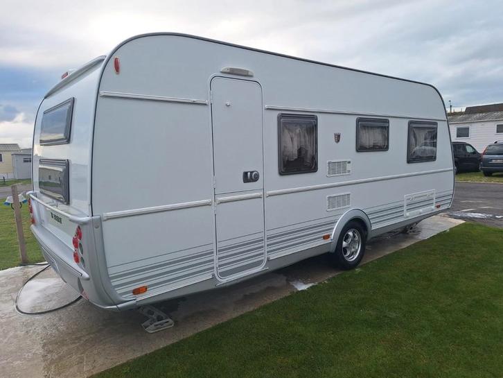Tabbert da vinci 540, Caravans en Kamperen, Caravans, Particulier, Treinzit, Stapelbed, Vast bed, Douche, Hordeur, Kachel, Ringverwarming