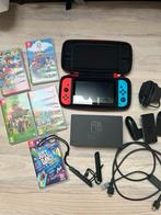 Nintendo switch + spellen en accessoires, Games en Spelcomputers, Ophalen of Verzenden, Zo goed als nieuw