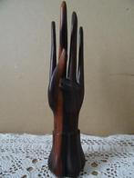 Balinees houten beeld beeldje hand ringhouder 19cm vintage, Antiek en Kunst, Ophalen of Verzenden