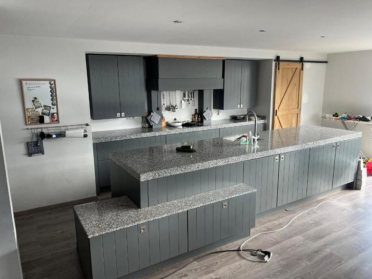 Strakke brocante eiland +GEDEMONTEERD - Driect bschikbaar, Huis en Inrichting, Keuken | Complete keukens, Zo goed als nieuw, Overige typen