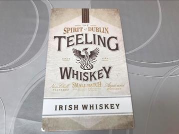 Whiskey Teeling reclamebord metaal beschikbaar voor biedingen