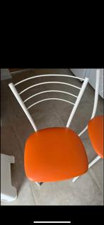 4 oranje stoelen, Ophalen, Gebruikt, Overige kleuren, Vier