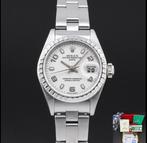 Rolex Oyster Perpetual Lady Date, Handtassen en Accessoires, Horloges | Dames, Ophalen, Staal, Gebruikt, Polshorloge