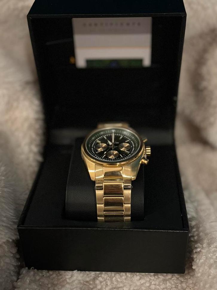 Nieuwe horloge, Handtassen en Accessoires, Horloges | Heren, Nieuw, Polshorloge, Overige merken, Goud, Goud, Ophalen