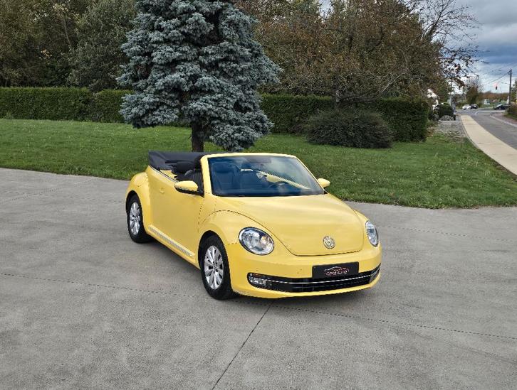 VW Beetle Cabrio 1.2i Benz. Aut.** 32.000 km ** Garantie 12M, Auto's, Volkswagen, Bedrijf, Te koop, Overige modellen, ABS, Airbags