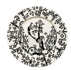 Assiette Iittala Taika 22 cm noir/blanc, Maison & Meubles, Comme neuf, Autres styles, Enlèvement, Porcelaine