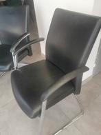 Lederen stoel, Maison & Meubles, Chaises, Comme neuf, Deux, Enlèvement, Tijdloos
