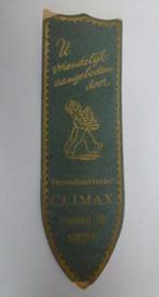 oude bladwijzer Climax  Visserij 36 Gent groenig en goudkleu, Verzamelen, Boekenleggers, Ophalen of Verzenden, Gebruikt, Overige onderwerpen