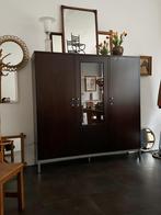 Armoire trois portes en teck, étagères modulables, Maison & Meubles, Teck, 25 à 50 cm, 150 à 200 cm, Comme neuf