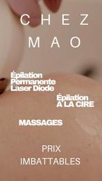 Épilation Permanente, à la cire et massage pour hommes, Massage sportif