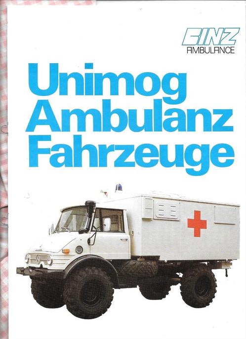 BINZ UNIMOG AMBULANCE, Boeken, Auto's | Folders en Tijdschriften, Zo goed als nieuw, Mercedes, Verzenden