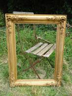 Oud houten frame verguld met blad, Ophalen of Verzenden