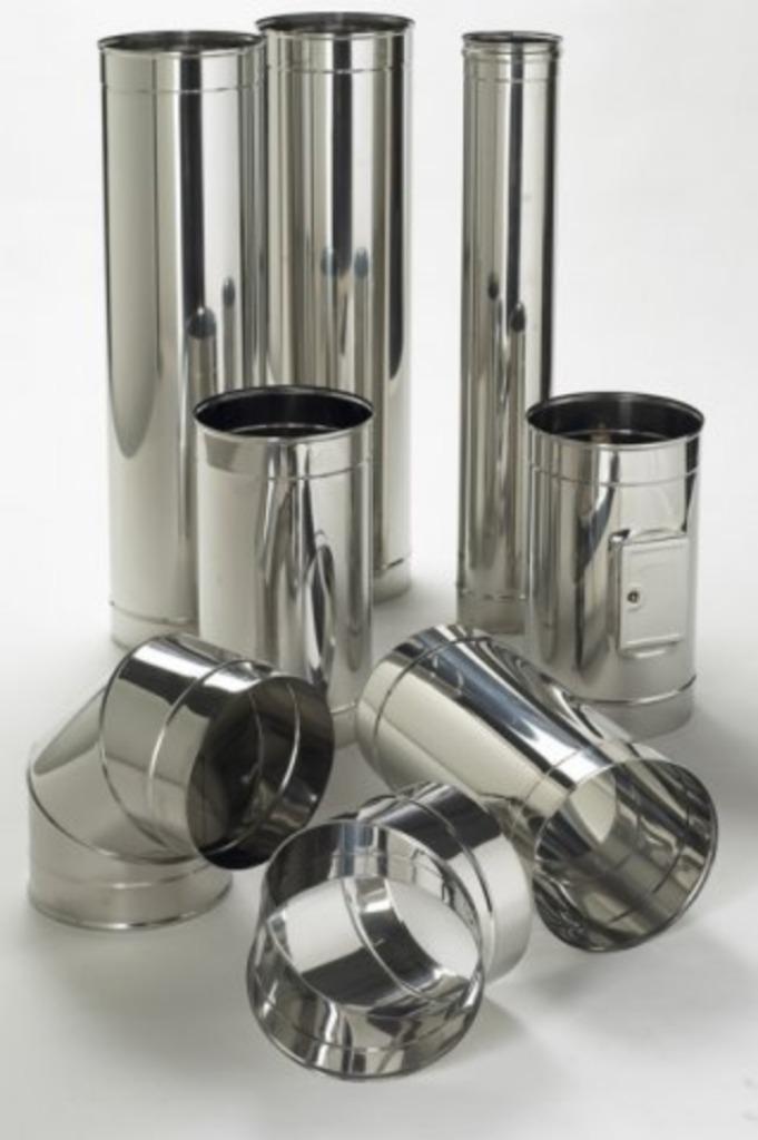 RVS buizen,pijpen van Ø 80,150,RVS kap,trekkap, Anti valwind, Tuin en Terras, Tuinhaarden, Nieuw, Ophalen of Verzenden