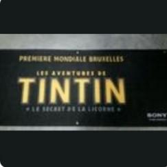 TINTIN: banderole pour barrière de la 1ère mondiale du film, Collections, Cinéma & Télévision, Utilisé, Film, Enlèvement