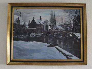 Schilderij entree Prinselijk Begijnhof Brugge