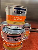 4x 2.5 liter sikkens bl satura lakverf, Doe-het-zelf en Bouw, Verf, Beits en Lak, Ophalen, Nieuw, Wit