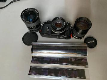 Nikon EM + 50mm f/1.8 + 135mm f/2.8 + Sigma 28-85mm  beschikbaar voor biedingen