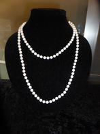 Set van 2 witte halskettingen, Handtassen en Accessoires, Kettingen, Ophalen of Verzenden, Wit, Kunststof