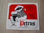 Vintage sticker oud bruin bier Petrus Bavik Bavikhove, Verzamelen, Ophalen of Verzenden, Zo goed als nieuw, Merk