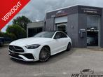 Mercedes-Benz C-Klasse 200 AMG PANO-CAMERA-SFEER-CARPLAY, Auto's, Zwart, 4 cilinders, 1650 kg, Wit