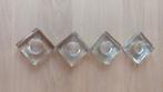 4 glazen sfeer lichtjes, Ophalen, Glas of Glazen, Overige stijlen, Glas