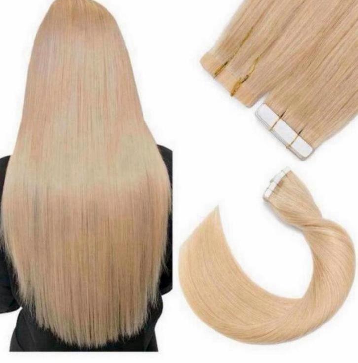 Echt Haar extensions Neutraal blonde blond - 31cm 12” 20pcs, Handtassen en Accessoires, Uiterlijk | Haarverzorging, Nieuw, Pruik of Haarverlenging