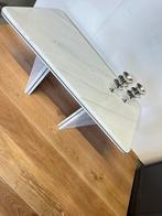Vintage BIANCO CARRARA marmer salontafel, Italy, Ophalen, Gebruikt, Rechthoekig, Midcentury modern,
