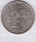 VS-valuta: 25 cent 2001 P - New York, Ophalen of Verzenden, Noord-Amerika, Losse munt