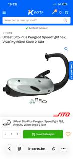 Sito plus uitlaat peugeot, Ophalen, Zo goed als nieuw, Klasse A (25 km/u)