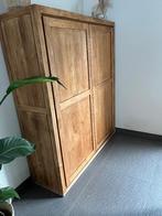 Barkast / servieskast in teak hout, Huis en Inrichting, Ophalen, Gebruikt, 100 tot 150 cm, Teakhout