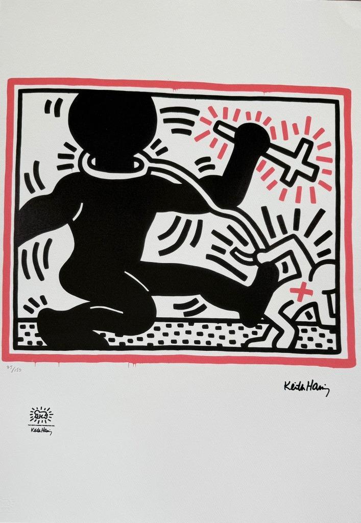 Keith Haring - Le côté politique, Antiquités & Art, Art | Lithographies & Sérigraphies, Enlèvement ou Envoi