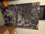 Canvas foto new york city 200x140, Huis en Inrichting, Woonaccessoires | Schilderijen, Tekeningen en Foto's, Ophalen, 125 cm of meer