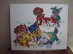 Leuke tekening / schilderij Paw Patrol   95 / 77 cm, Ophalen of Verzenden