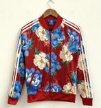 ADIDAS ORIGINALS X Farm Rio Chita Floral bomber jacket rood, Adidas Originals, Ophalen of Verzenden, Zo goed als nieuw, Maat 36 (S)