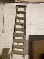 oude houten ladder, Doe-het-zelf en Bouw, Ophalen, Gebruikt, Ladder