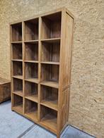 Prachtige wandkast/boekenkast/roomdivider in teak140cm breed, Huis en Inrichting, Ophalen