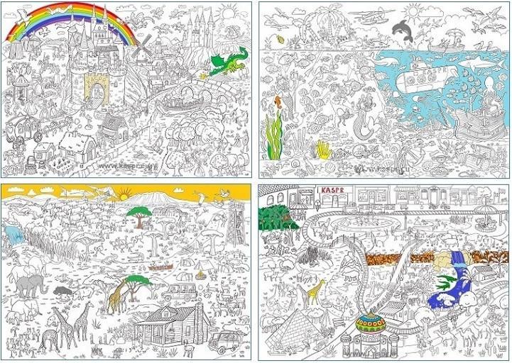 Kleurplaat 84 x 59 cm, nieuw, versch thema's, Enfants & Bébés, Jouets | Éducatifs & Créatifs, Neuf, Bricolage, Découverte, Enlèvement ou Envoi